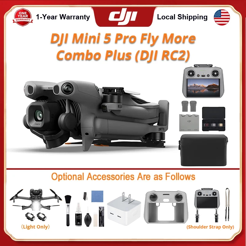 Drones DJI Mini 5 Pro Fly More - Drone Strobe Light reseña y precio