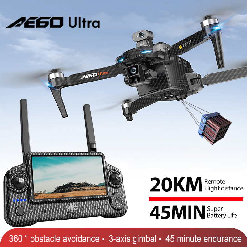 AE60 GPS Drone profesional 8K  - Drone Battery Adapter reseña y precio